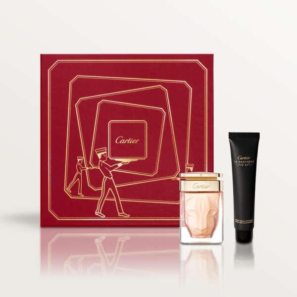 La Panthère 50ml Eau de Parfum gift set with 40ml Hand Cream Box
