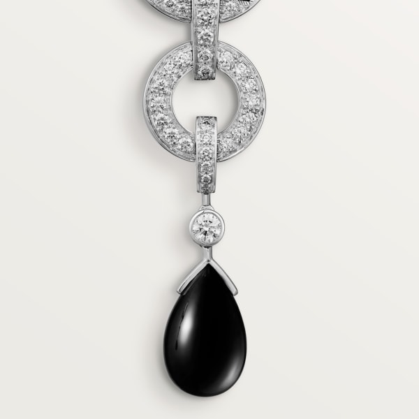 Panthère de Cartier earrings White gold, onyx, diamonds