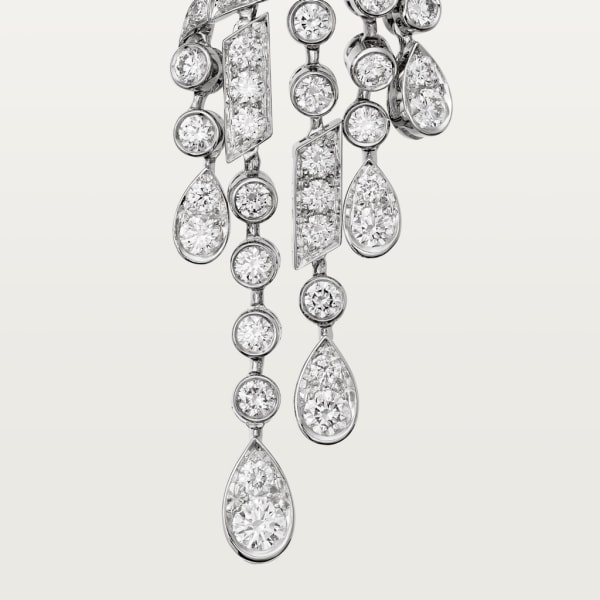 Panthère de Cartier earrings White gold, emeralds, onyx, diamonds