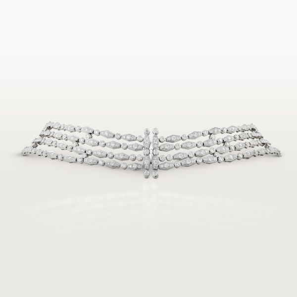Pluie de Cartier necklace, diamonds White gold, diamonds