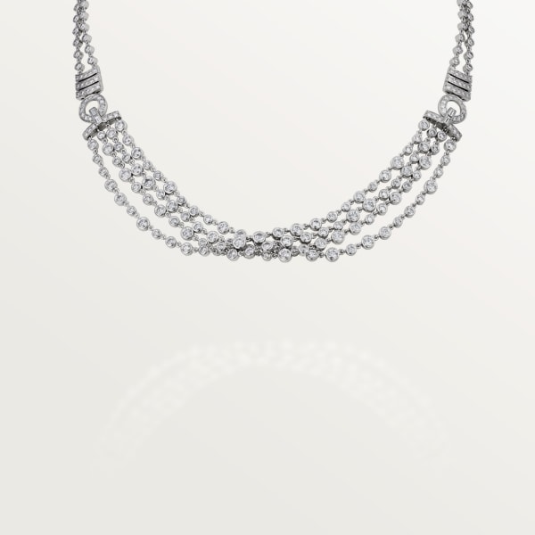 Pluie de Cartier necklace White gold, diamonds