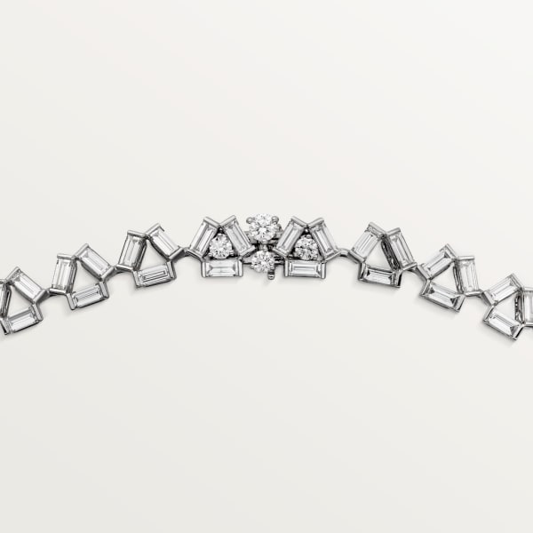 Reflection de Cartier necklace, diamonds White gold, diamonds
