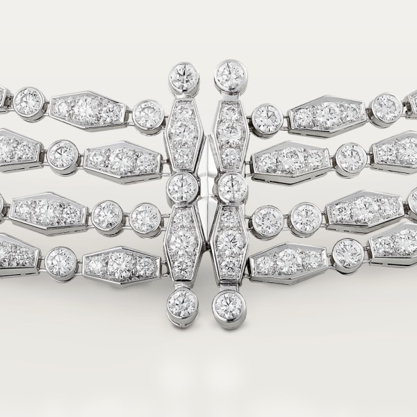 Pluie de Cartier necklace, diamonds White gold, diamonds