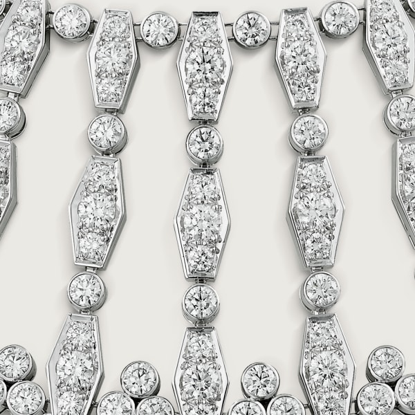 Pluie de Cartier necklace, diamonds White gold, diamonds