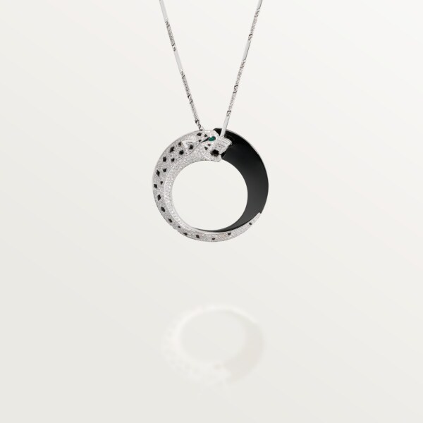 Panthère de Cartier necklace White gold, emeralds, ceramic, onyx, diamonds
