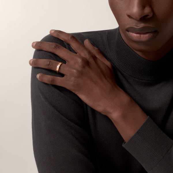 Love solitaire, brilliant-cut diamond Rose gold, diamond