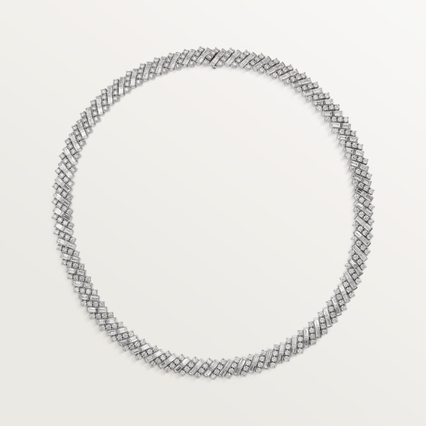 Reflection de Cartier necklace, diamonds White gold, diamonds