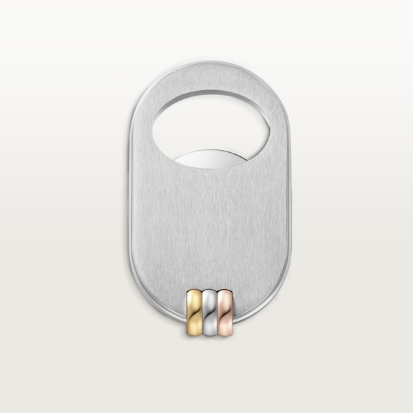 Louis Cartier Vendôme bottle opener Stainless steel, yellow and rose gold finishes.