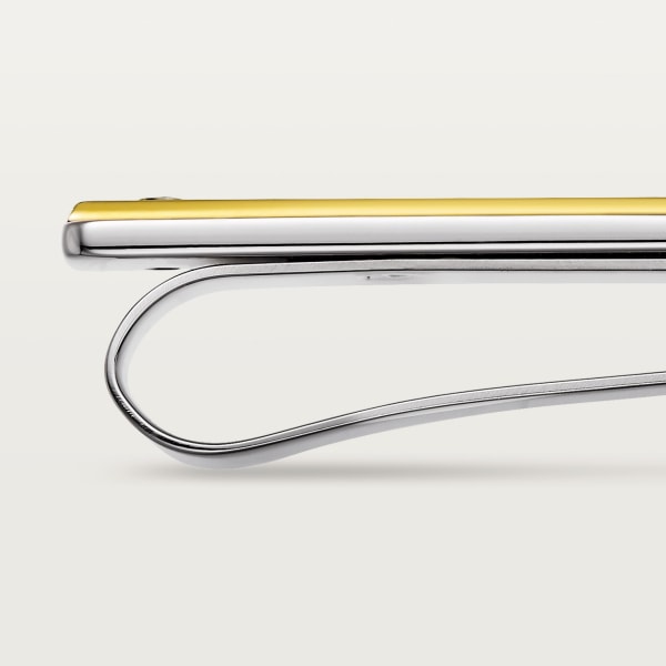 CROG000582 - Santos de Cartier tie clip - Gold and steel
