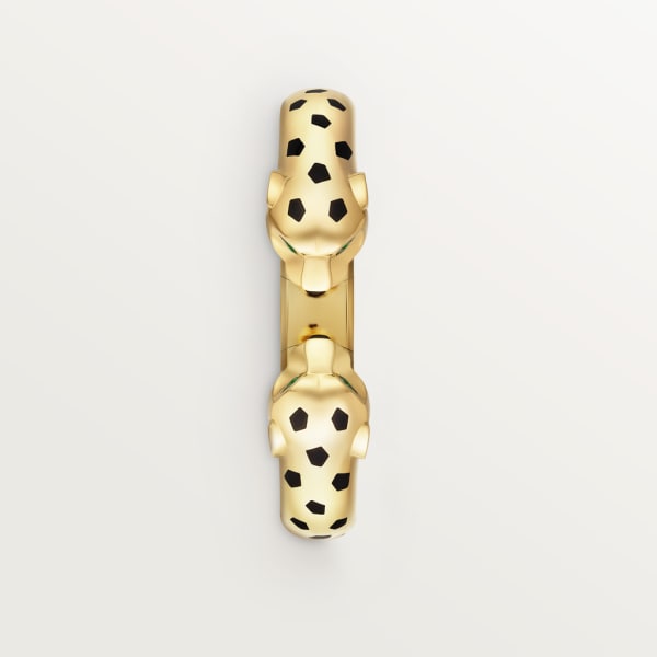 Panthère de Cartier bracelet, articulated Yellow gold, lacquer, onyx, tsavorite garnets