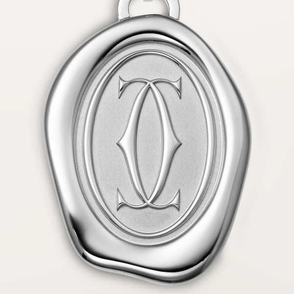 Key ring with wax seal décor Stainless steel