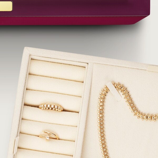 Entrelacés de Cartier jewellery box, XL model Lacquered wood