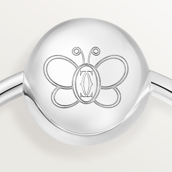 Cartier Baby butterfly rattle Silver