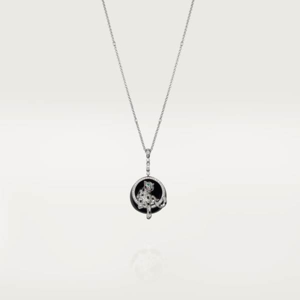 Panthère de Cartier necklace White gold, black nephrite jade, onyx, emerald, diamonds