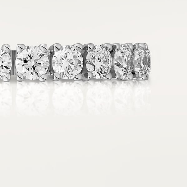 Cartier Destinée wedding ring, width 3.3 mm, paved   Platinum, diamonds