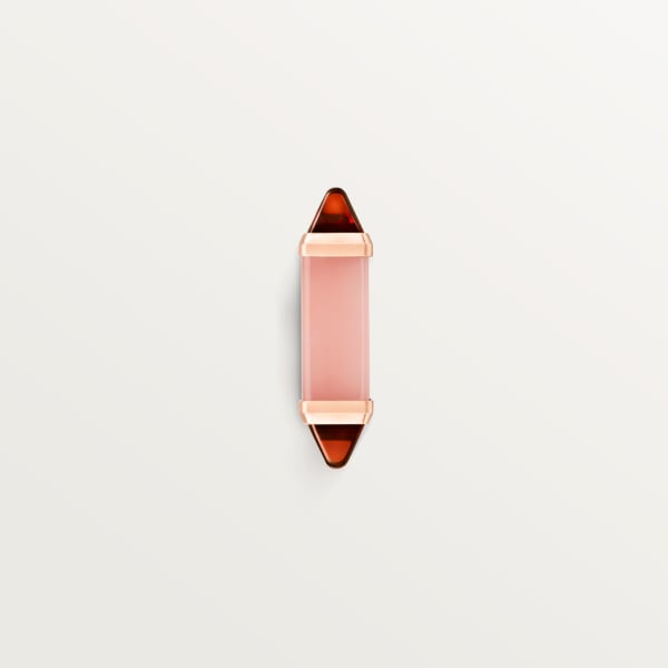 Les Berlingots de Cartier ring Rose gold, pink chalcedony, garnet