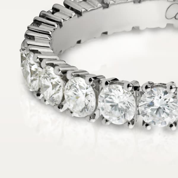 Cartier Destinée wedding ring, width 3.3 mm, paved   Platinum, diamonds