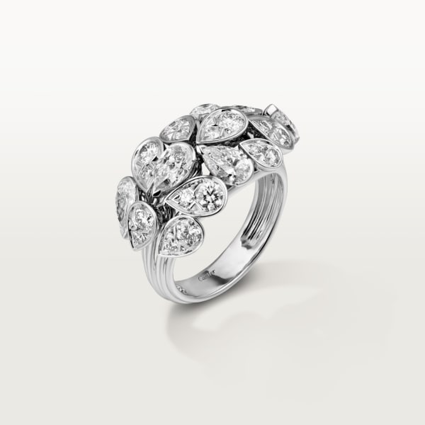 Pluie de Cartier ring White gold, diamonds