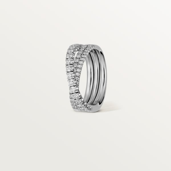 Etincelle de Cartier ring, semi-paved White gold, diamonds