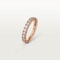 Etincelle de Cartier wedding ring, width 3.5 mm, semi-paved Rose gold, diamonds