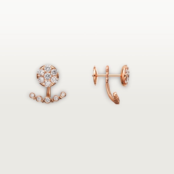 Etincelle de Cartier earrings Rose gold, diamonds