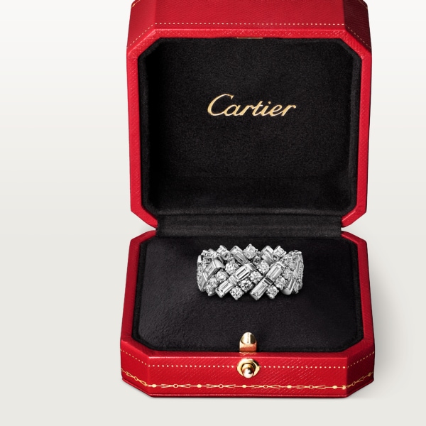 Reflection de Cartier wedding band White gold, diamonds