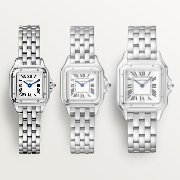 Panthère de Cartier watch Mini model, quartz movement, steel