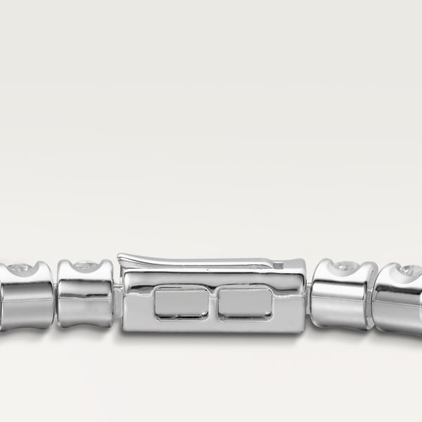 Essential Lines bracelet, brilliant-cut diamonds White gold, diamonds