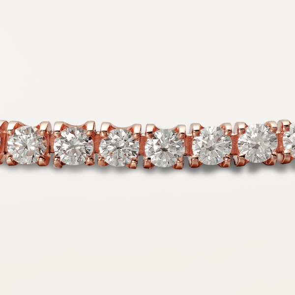 Essential Lines bracelet Rose gold, diamonds