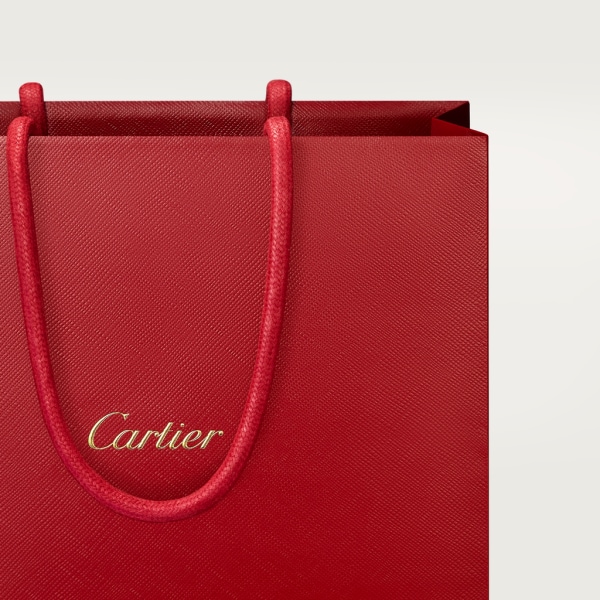 Top Handle Bag, Mini, Guirlande de Cartier Black calfskin, golden finish