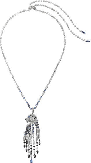 Panthère de Cartier necklace White gold, sapphires, onyx, diamonds