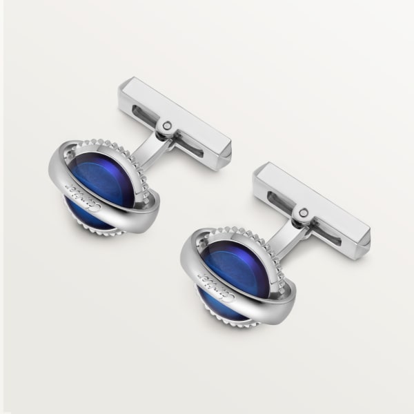 Ballon Bleu de Cartier silver cufflinks Sterling silver, palladium finish, synthetic spinel