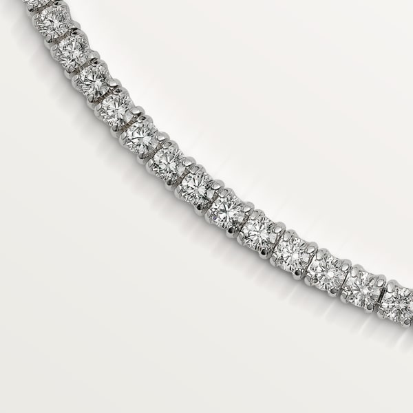 Essential Lines necklace, brilliant-cut diamonds White gold, diamonds