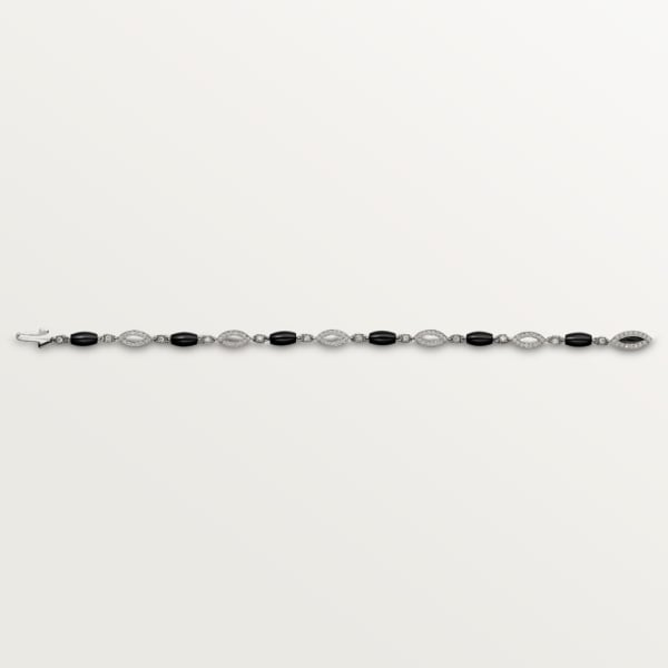 Galanterie de Cartier necklace White gold, black lacquer, onyx, diamonds