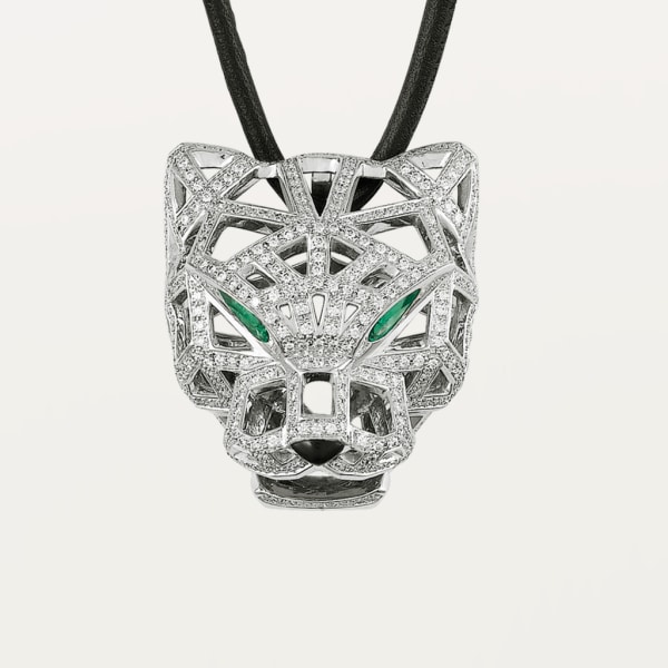 Panthère de Cartier necklace White gold, emeralds, diamonds, onyx