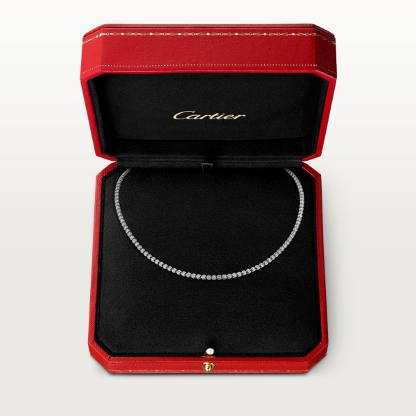 C de Cartier necklace White gold, diamonds
