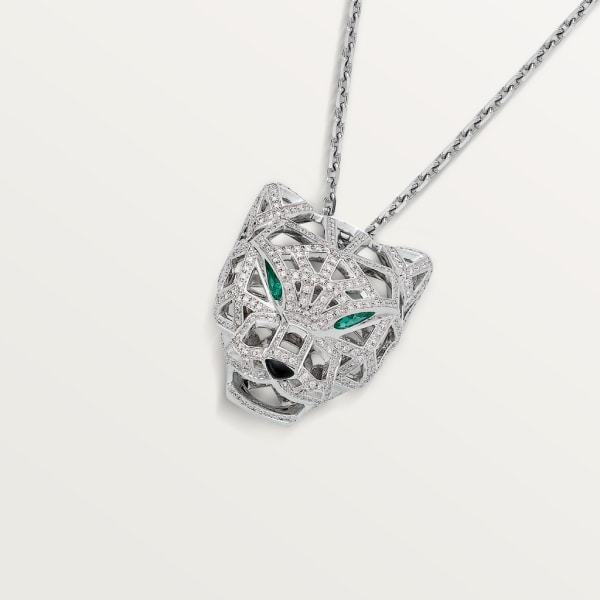 Panthère de Cartier necklace White gold, emeralds, diamonds, onyx