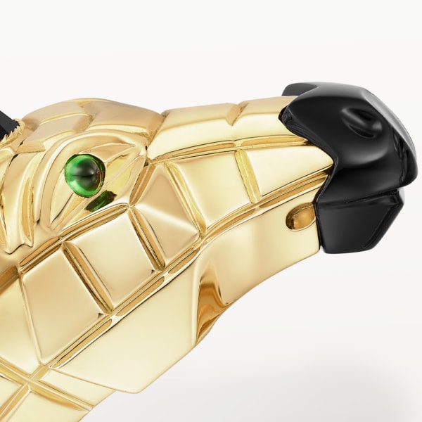 Indomptables de Cartier bracelet Yellow gold, onyx, moonstone, black lacquer, tsavorite garnets