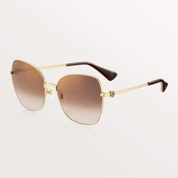 CRESW00643 - Signature C de Cartier Sunglasses - Smooth golden-finish ...
