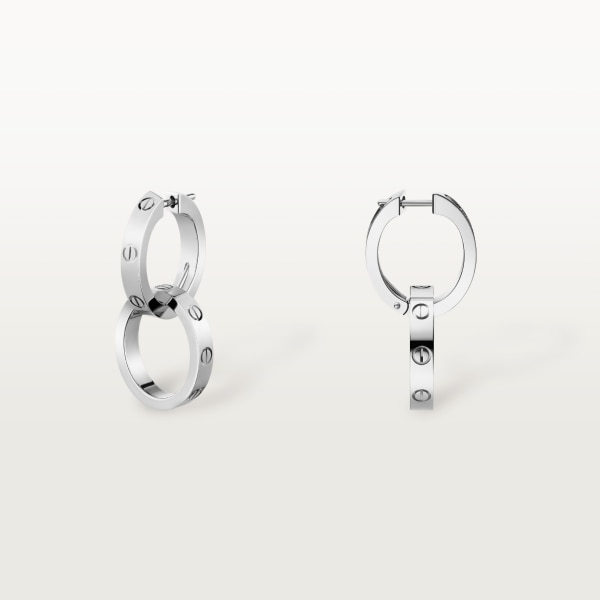 Love earrings White gold