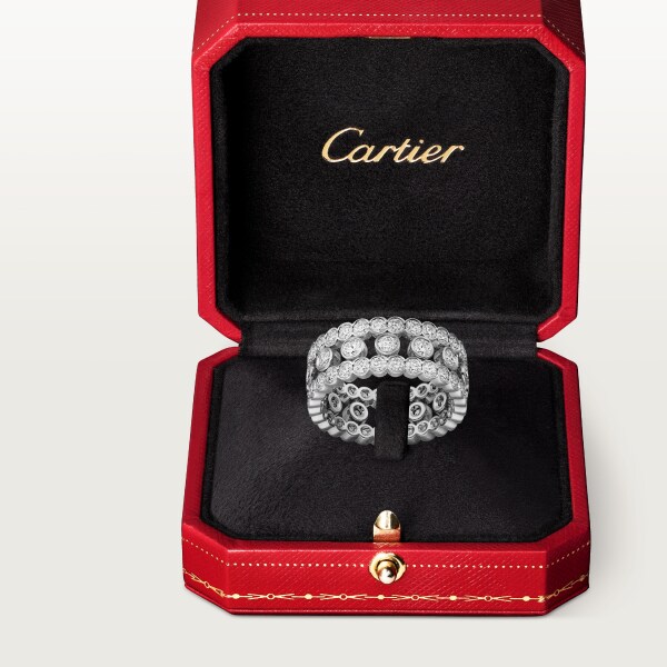 Broderie de Cartier ring White gold, diamonds