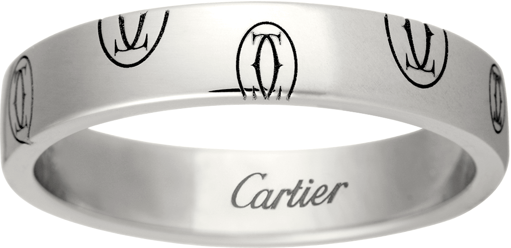 Logo de Cartier wedding ringWhite gold
