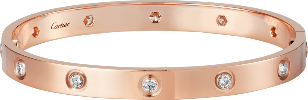 CRB6040617 - LOVE bracelet, 10 diamonds 