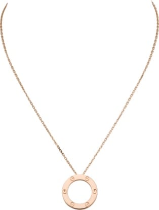 cartier gold love necklace price