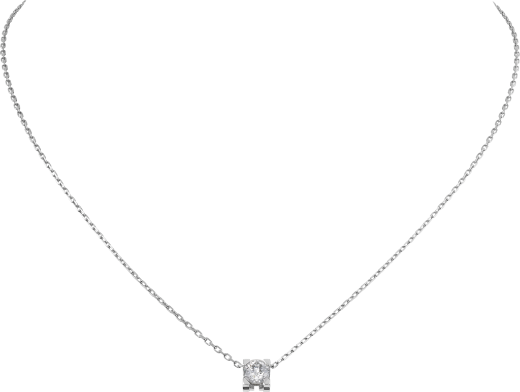 C de Cartier necklaceWhite gold, diamond