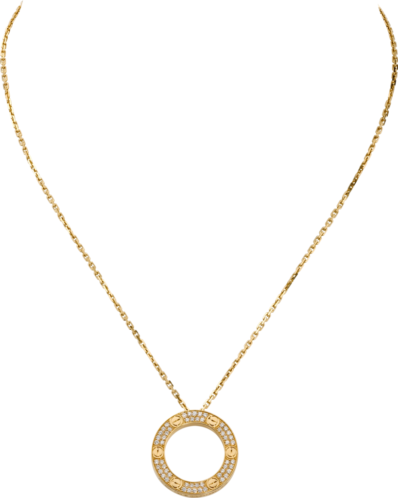 Cartier Love Necklace 6 Diamonds - 4 For Sale on 1stDibs | cartier love  diamond necklace, cartier love necklace, 6 diamonds, cartier au750 necklace