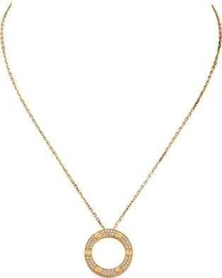 cartier love necklace gold
