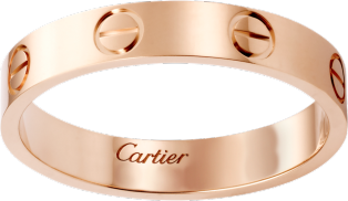 cartier love wedding band pink gold