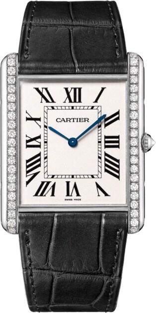 cartier 18k yellow gold tank watch