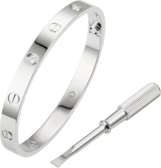 silver bracelet cartier